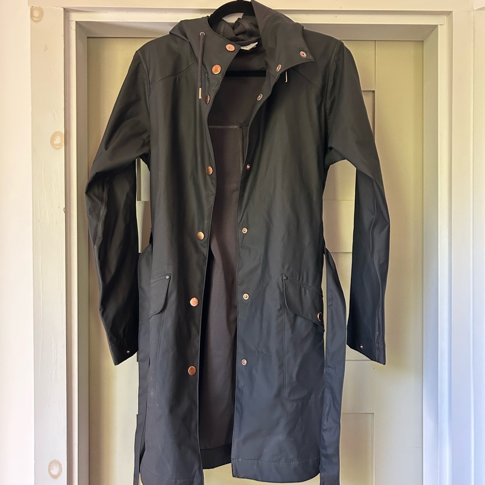 Helly Hansen Dark Raincoat with Hood